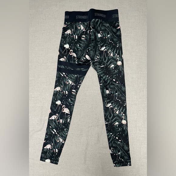 Stronger Print Leggings NWOT - Picture 4 of 5